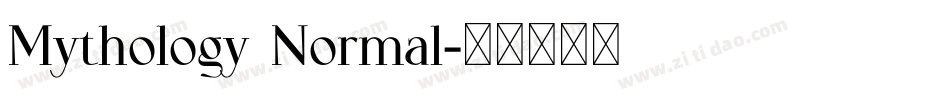 Mythology Normal字体转换